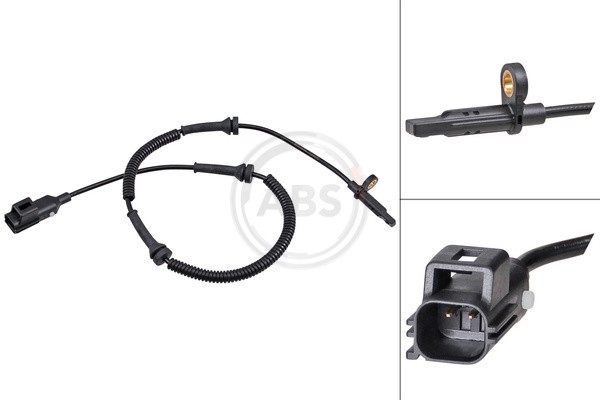 A.B.S. ABS Sensor Raddrehzahl DrehzahlfüHler Hinten FüR Land Rover Discovery-image