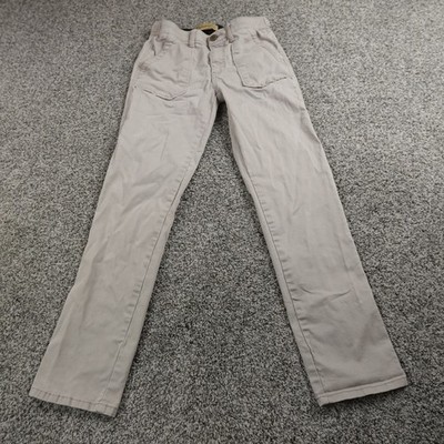Democracy Jeans Womens 2 Gray Beige Pants Ab Technology Mid Rise Skinny Stretch