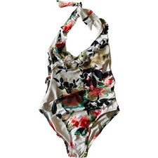 ModCloth Highdive Here Comes the Ruffle Onepiece Swimsuit Size XS NEW