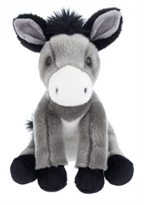 Heritage Gray Donkey 12 inch - Stuffed Animal by Ganz