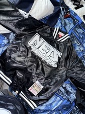 A Bathing Ape Nets Varsity Jacket Black Embro...