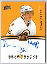 BRIAN PROPP 2023-24 UD BOSTON BRUINS CENTENNIAL BEAR TRACKS AUTOGRAPHS     77227