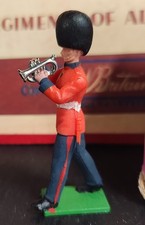 BRITAINS EYE RIGHT MODELS SCOTS GUARD CORNET PLAYER x1 248 NOS PLASTIC ENGLAND