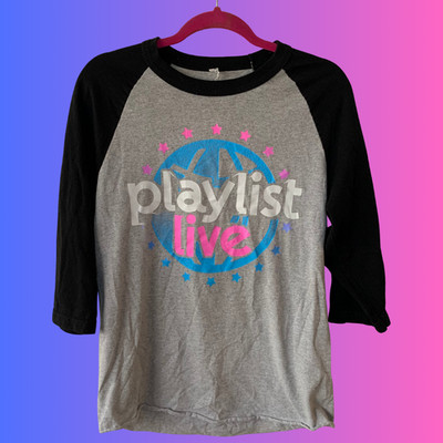 Playlist Live 2017 Creators Expo Baseball T-Shirt Men s M TikTok YouTube Tee