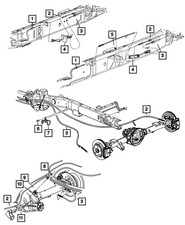 Genuine Mopar Parking Brake Cable Right Rear 55398796af