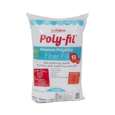 Premium Polyester Fiber Fill Stuffing, 12 Ounce Bag, Soft Toy  Pillow Filling