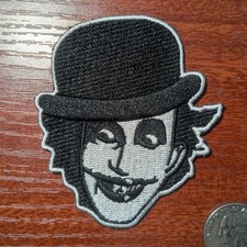 The Adicts Fan Patch Band Bowler Hat Face Punk Rock Embroidered Iron On 3x2.75"