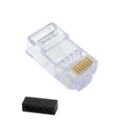(10 pack) Sentinel Cat5e & Cat6 RJ45 Plug Connector. Un-screened 111-08080028L34