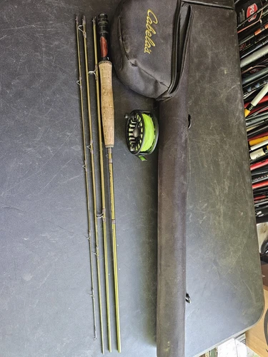 #9 Cabela's Synch Fly Rod Reel Case  9' 5wt 4 Pc Fishing White River Bass Pro 