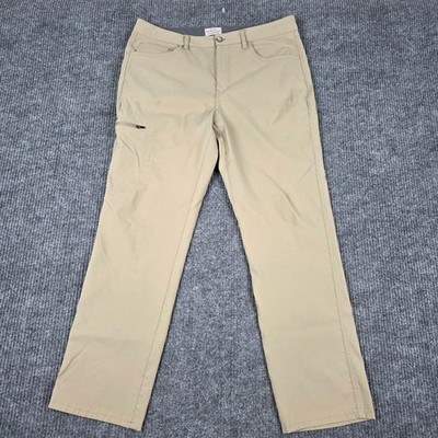 Weatherproof Vintage Mens Tan Utility Hiking Pants Regular Fit 36x30 Khaki Nylon