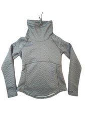 Marmot Quilted Pullover Hoodie Womens Small Gray Lightweight Stretch Activewear
