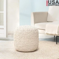 Handcrafted Pouf Ottoman Footrest Living Room Bedroom Nursery Kidsroom New