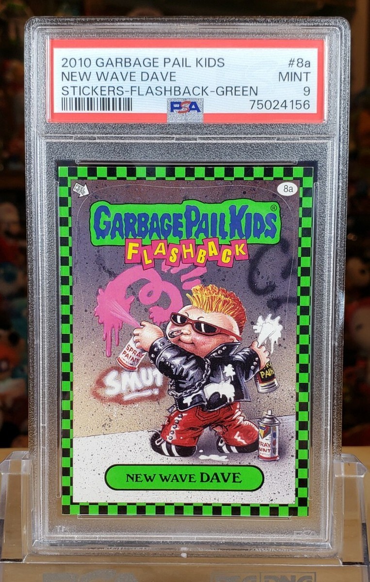 GARBAGE PAIL KIDS NEW WAVE DAVE Flashback Series 1 Green PSA 9 GPK