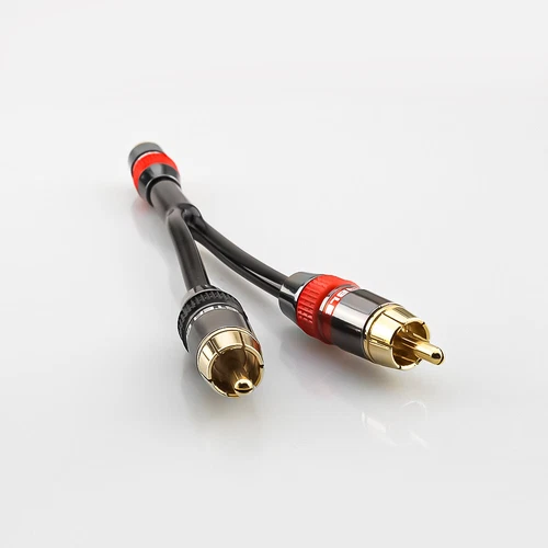 HiFi 3ft RCA Y Splitter Audio Jack Cable Adapter Female to 2 RCA Male Connectors - Picture 4 of 7