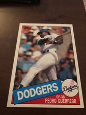 1985 Topps Baseball Super 5 x 7 # 44 Pedro Guerrero