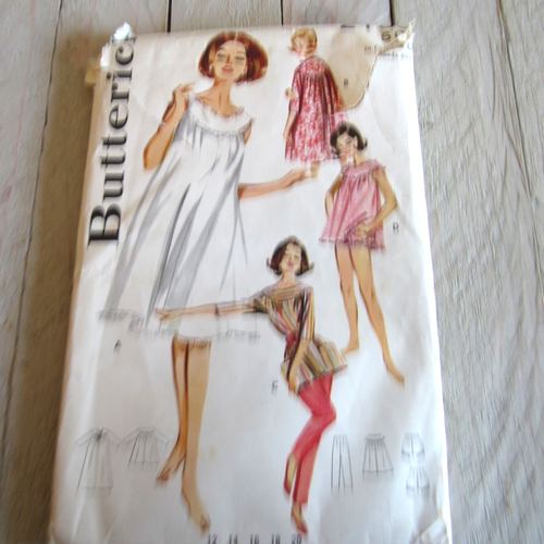 Motivo cucito Butterick #2198 TG 18 busto 38 taglio/lingerie completa LEGGI