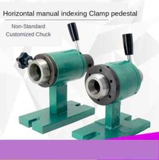 Horizontal Manual Indexing Clamp Table Lathe Chuck Holder Manual Clamping