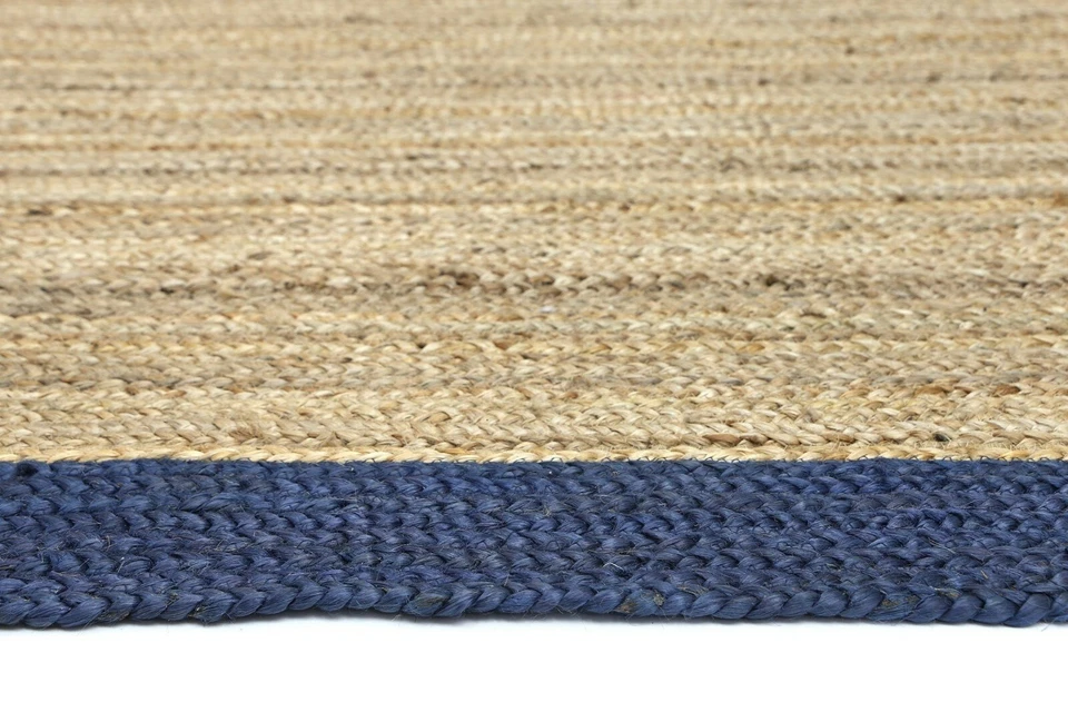 Jute Rug Runner Natural Handmade Braided Style Reversible Carpet Rustic look Rug - Image 3 of 4