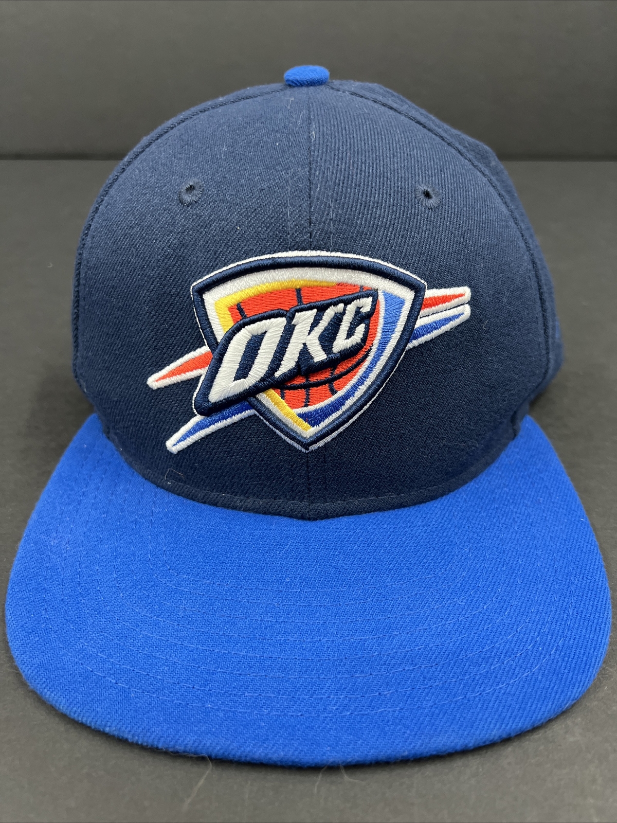 New Era OKC Thunder 9Fifty Snapback Hat Official NBA Blue Cap