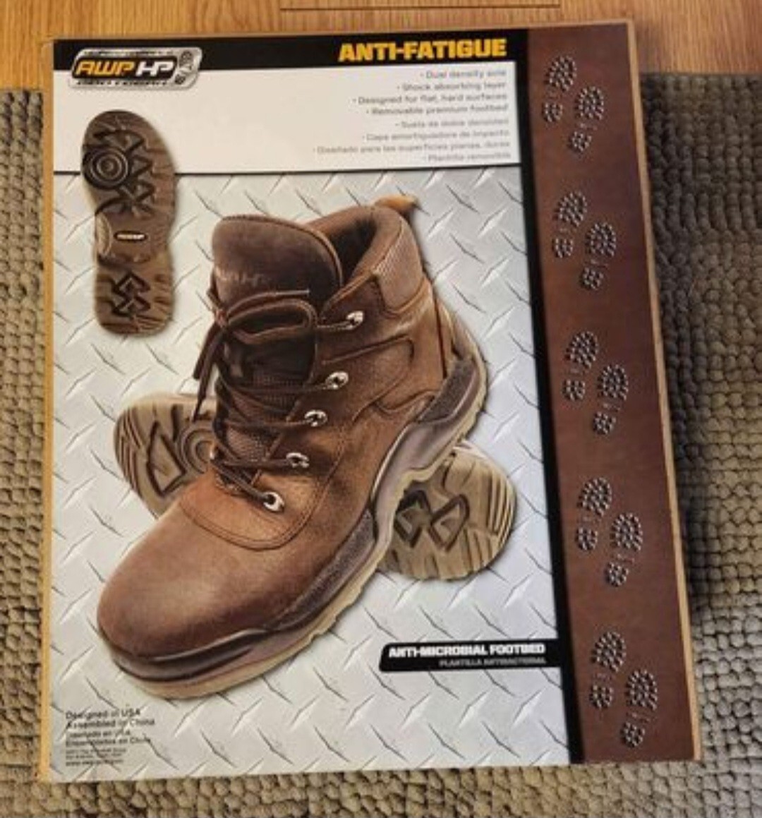 AWP HP Mens Boots Lowes Brown Leather Work Construction Anti 