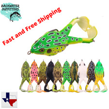Backwater Soft Frog Hollow Body Top Water Fishing Lure 5oz  3.5"