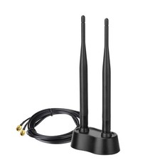 6dBi Omnidirectional WiFi Antenna 2.4/5GHz Dual Band with Magnetic Base RP-SMA