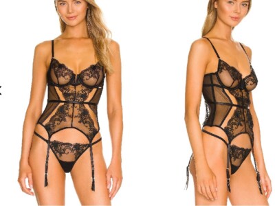 $97 Bluebella Marseille Wired Basque black  Size 34 A 41364