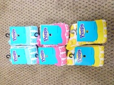 Rare Peeps Children's Easter Holiday Socks Size Medium NEW/Tags 6 Pairs