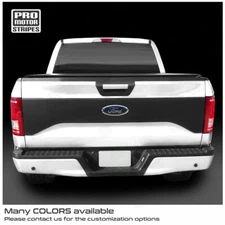 Ford F-150 2015-2017 Tailgate Trunk Rear Bed Blackout Stripe Decal XL XLT LARIAT