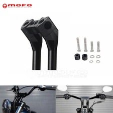 1" Pullback Style Modular Handlebar Risers Kit For Harley Dyna Softail FXBB FXLR