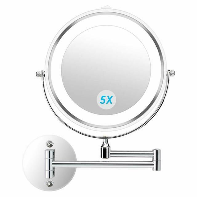 Alvorog Wall Mounted Makeup Mirror Led, Mounted Vanity Mirror With Lights
