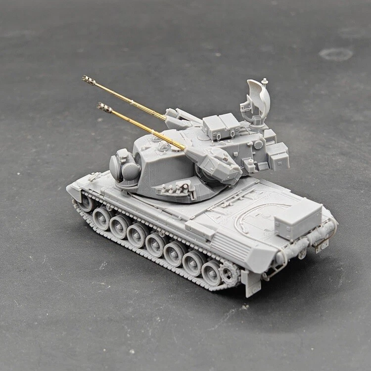 Modelo kit tanque antiaéreo impresso em 3D 1/72 Alemanha “Gepard” Leopard 1A2 - Imagem 3 de 4