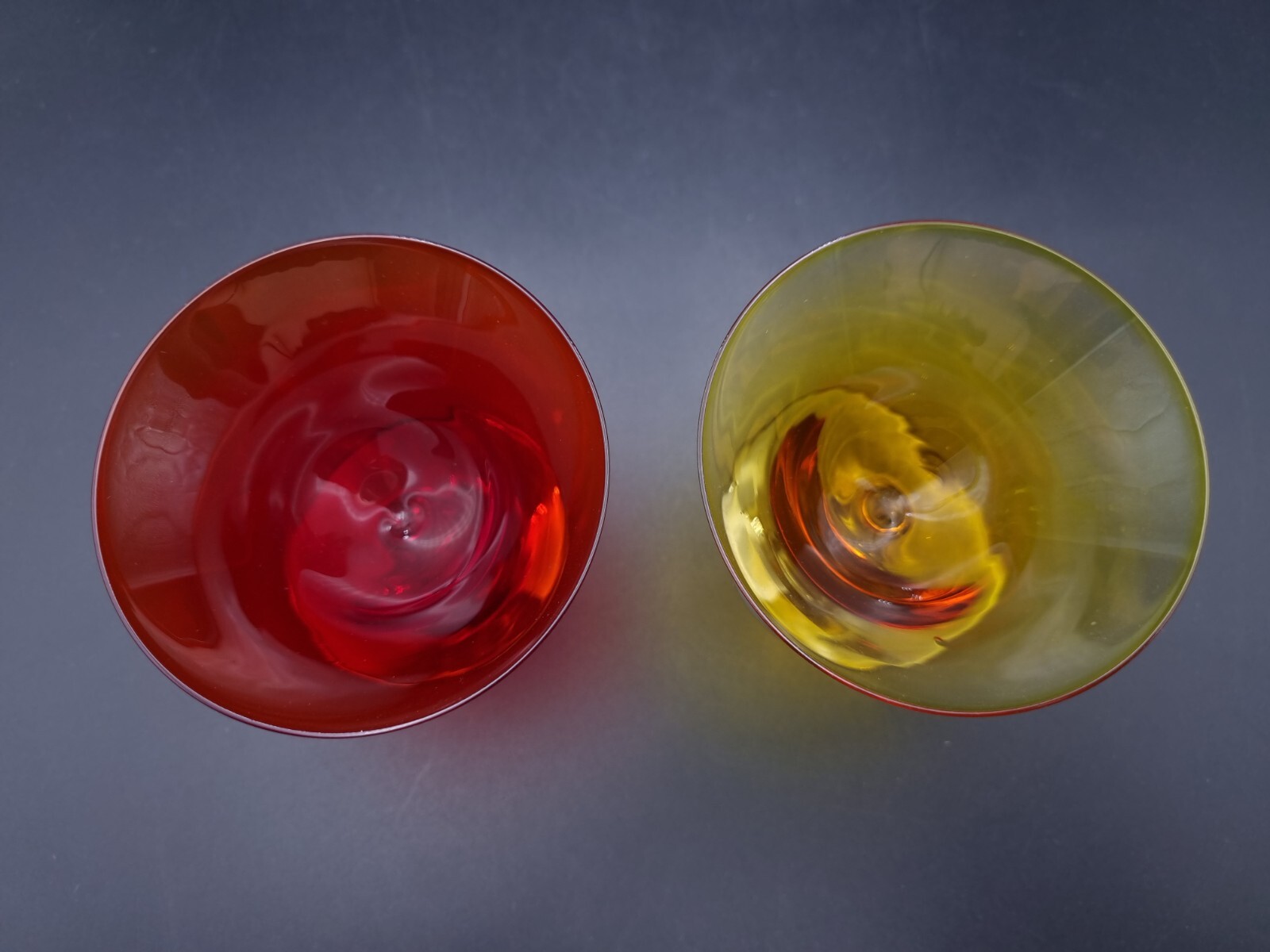 Pair of Colour Glass Martini/Cocktail Glasses eBay