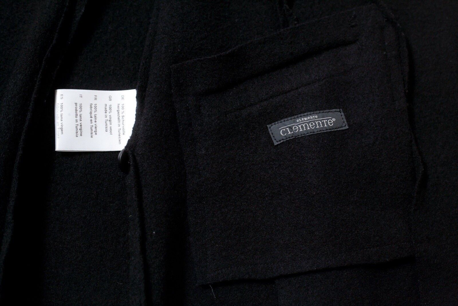 Elemente Clemente Wool Button Jacket Coat Size 3 - image 7