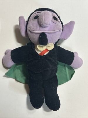TYCO Sesame Street Bean Plush Toy Count Dracula 1997