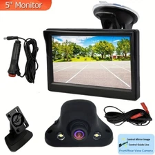5" Monitor 12V Car Frond Side Rear View Camera HD Night Vision Blind Spot Camera