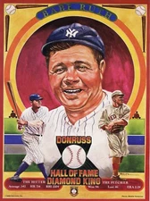 1982 Donruss Diamond King Babe Ruth advertising promo sheet