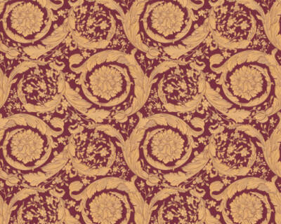 366927 - Versace 4 Ornamental Gold Red AS Creation Wallpaper
