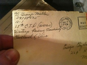 WW2 LETTER 1944  SGT H FLETCHER   OREGON  HALL  box169
