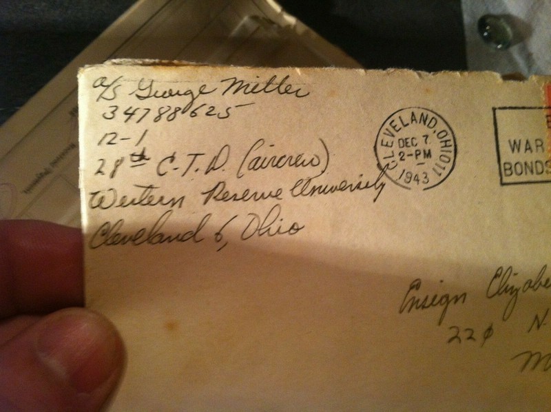 WW2 LETTER 1944  SGT H FLETCHER   OREGON  HALL  box169