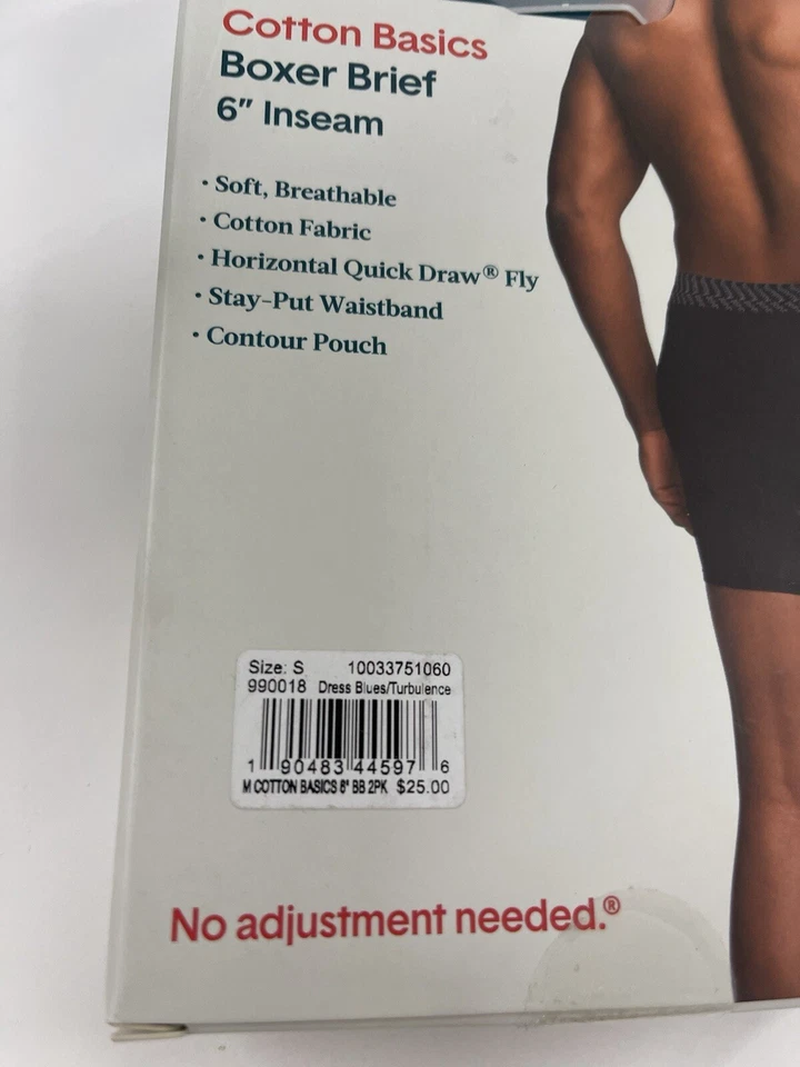 Paquete de 2 calzoncillos boxer Tommy John de algodón para hombre COLORES 6” entrepierna elige la talla S o L Foto 4 de 4