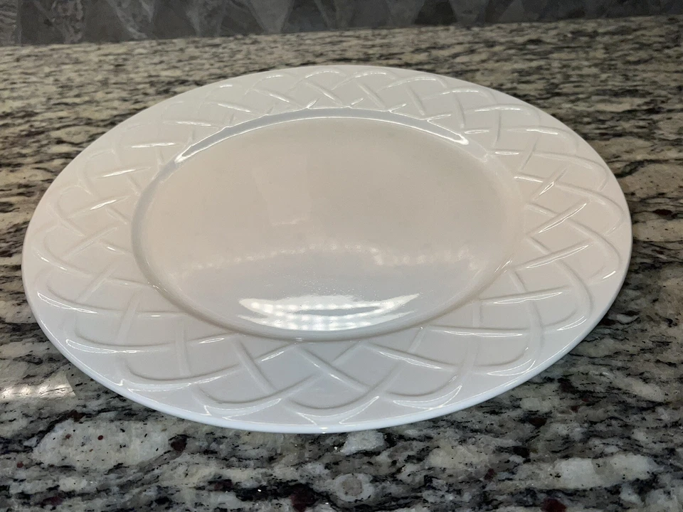 Plato de picnic por Oneida plato redondo 12" celosía blanca Foto 4 de 4