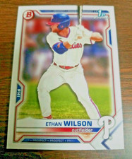 ETHAN WILSON 2021 1st BOWMAN DRAFT CARD BD-140 PHILLIES (FIRST ROOKIE BASE)