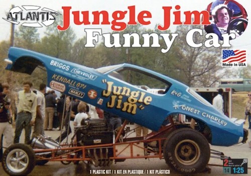 1/25 Atlantis Models H1440 Jungle Jim Camaro Funny Car Plastic Model Kit