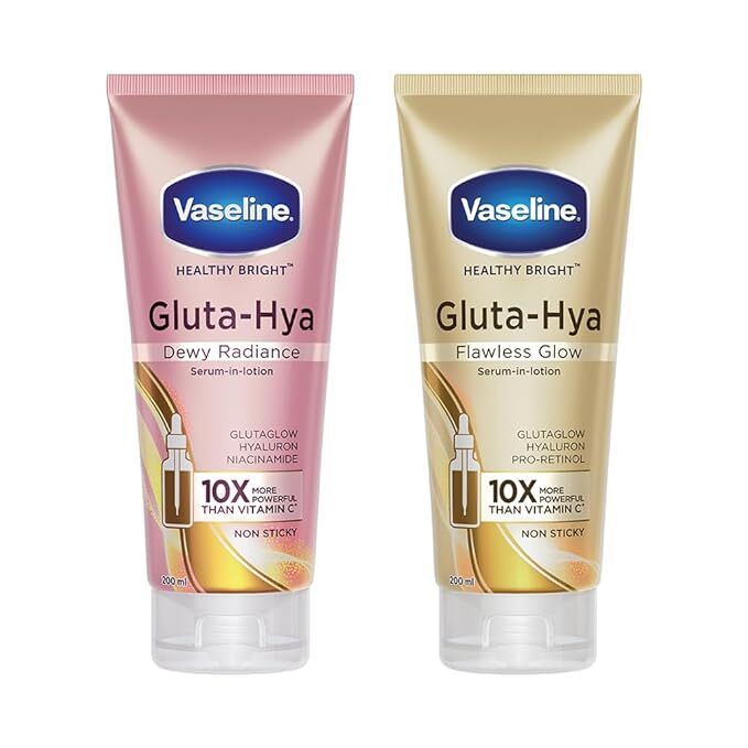 Vaseline Gluta-Hya Flawless Glow, 200Ml + Gluta-Hya Dewy Radiance