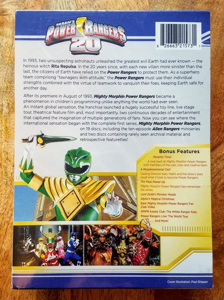 Mighty Morphin Power Rangers The Complete Series DVD 19 Disk Set