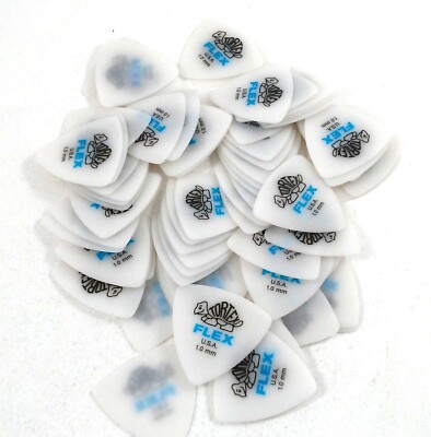 Dunlop Guitar Picks Flex Triangle 72 Pack 1.0mm Light (456R1.0)