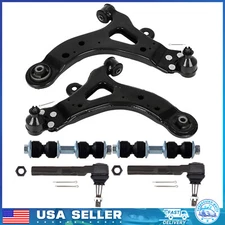 6x Front Lower Control Arm Sway Bar Tie Rod For 2002-2007 Buick Rendezvous Aztek