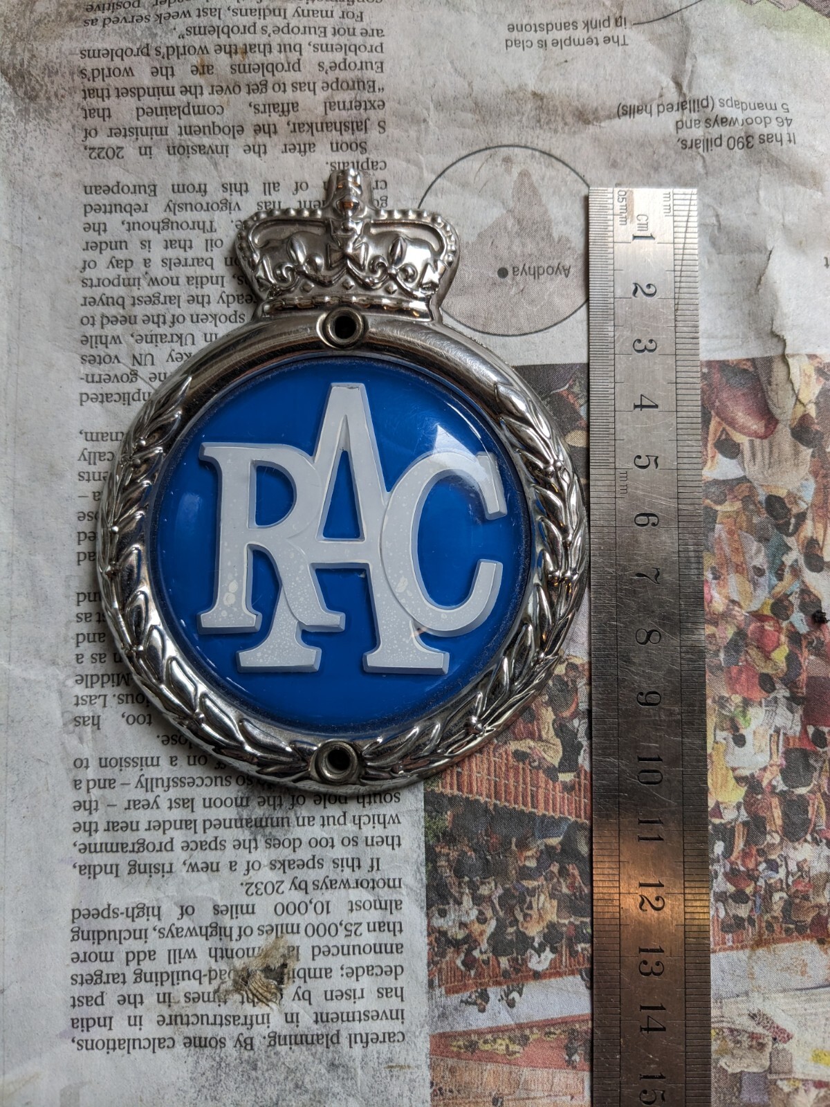 Vintage RAC Car Grille Badge eBay