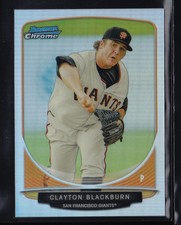 2013 BOWMAN CLAYTON BLACKBURN MINI REFRACTOR CREAM OF THE CROP #CC-SFG4 GIANTS